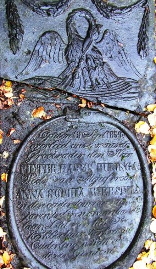 Graf Pieter Harms Huninga begraafplaats Eenrum